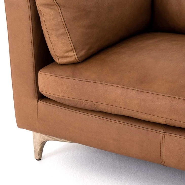 Air Leather Loveseat Sofa